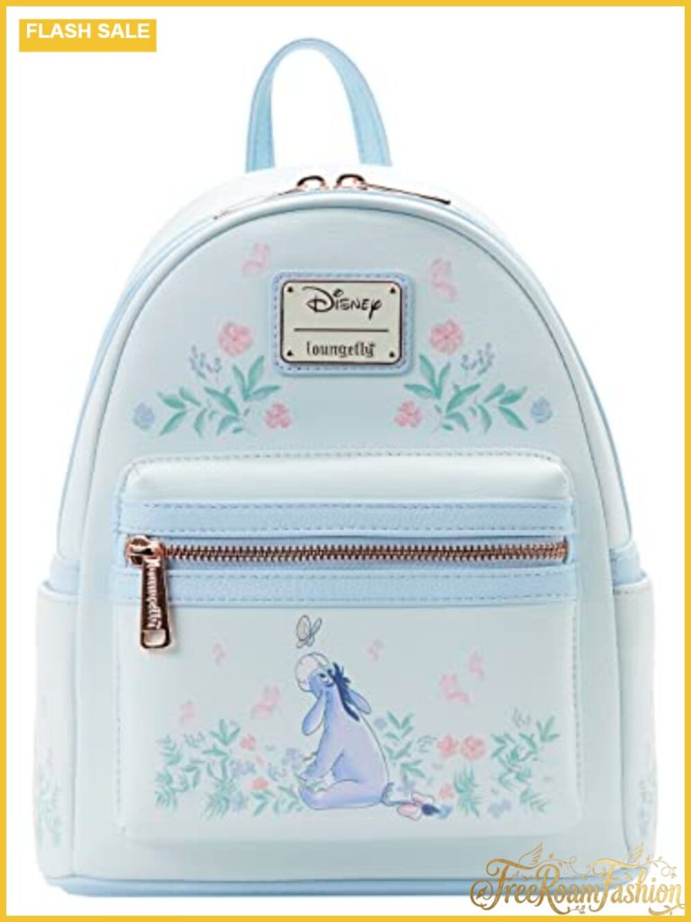 Loungefly Disney Eeyore Print Mini Backpack Faux Leather Shoulder Bag